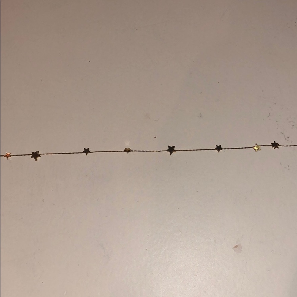Gold stars necklace